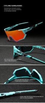KINGSEVEN APEX Polarized Mountain Cycling Glasses for men ( Orange Lense ) - Image 5