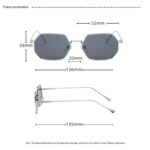 Sunstorm Gradient Top Edge Trendy Women Sunglasses ( Black ) - Image 3