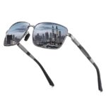 Sunstorm Skyline - Retro Metal Frame Polarized Sunglasses for Men - Image 4
